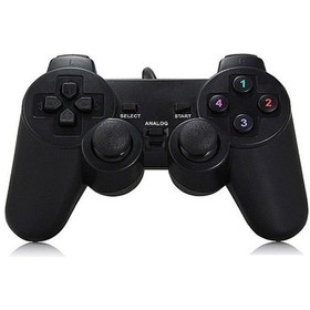 Resim Geeroyoo Usb Kablolu Çift Titreşimli Gamepad Pc Dual Shock Tekli Joypad Usb Titreşimli Joystick 