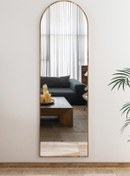Resim Resmo Nice 150x50 cm Ceviz Antre Koridor Konsol Duvar Salon Banyo Wc Ofis Çocuk Yatak Odası Boy Ayna 