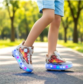 Resim sepona PATENLİ IŞIKLI SPOR AYAKKABISI 4 TEKERLEKLİ PATEN – ON/OFF Tuşlu 