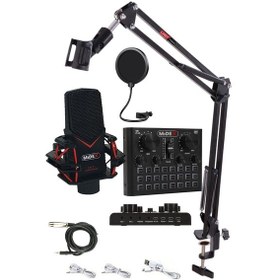 Resim Midex Gmx-1 Record Set Condenser Mikrofon Ses Kartı Canlı Yayın 