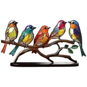 Resim Ana Sayfa Masaüstü Oturma Odası Şarap Dolabı Ofis Renkli Zarif Kuşlar Serisi Süsler El Sanatlarıgösterildiği Gibi 