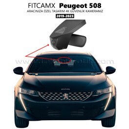 Resim FitCamX - Peugeot 508 Modele Özel 4K Araç Kamerası (2019-2023) 