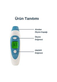 Resim Acura Ac-9280 Kulaktan ve Alından Ateş Ölçer + Çanta 