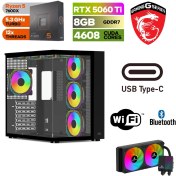 Resim MSI Masaüstü Bilgisayar Ddr5 – Rtx 5060Tİ 8gb – Ryzen 5 7600X- 32GB - 64GB Ddr5 Ram – 1tb M.2 SSD – Sıvı Sogutmalı – Windows 11 Pro Masaüstü Bilgisayar 