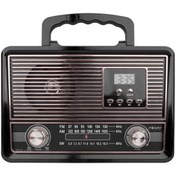 Resim Mikado MDR-683 Siyah Usb-TF Destekli Bluetooth FM-AM-SW Klasik Radyo 