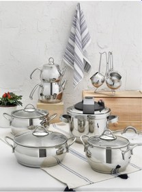 Resim Pierre Cardin 17 Parça Venüs Tencere Seti 