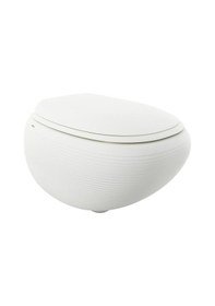 Resim Bocchi Strata Asma Klozet Rimless Mat Beyaz Kapak Hariçtir 1412-002-0128 