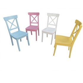 Resim Bengimobilya Sandalye Çapraz Model Klasik Mobilya Kayın Torna Retro 4 Adet 4 (378177559) 