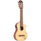 Resim Ortega RGL5CE Elektro Klasik Travel Gitar (Laser Engraved Motif) 