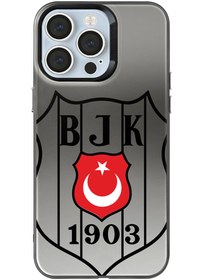 Resim Beşiktaş Büyük Arma Bayrak Premium Telefon Kılıfı - iPhone 14 Pro Max 