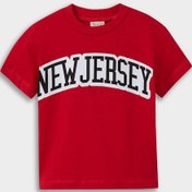 Resim Defacto Erkek Bebek Bisiklet Yaka Baskılı Kısa Kollu Tişört F3916a525aurd79 Kırmızı 