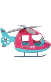 Resim Farbu Oyuncak 46 cm Büyük Sally'nin Helikopteri Pembe-Turkuaz . 