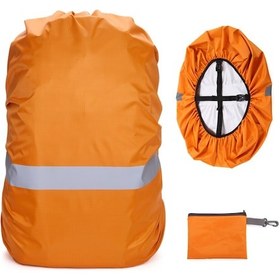 Resim Mufunye Yansıtıcı Dağcılık Sırt Çantası Yağmur Kılıfı Çift Toka Turuncu 3xl Boy 100l Çok Renkli 