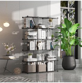 Resim 16 Bölmeli Modüler Portatif Yatak Odası Salon Ofis Çocuk Oyuncak Çok Amaçlı Dolap 