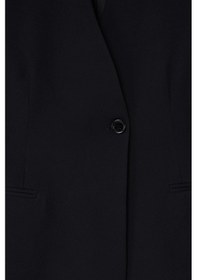 Resim Thalure Kadın Siyah Yakasız Blazer 
