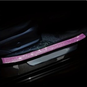 Resim Chenkestoreone Pembe 2 Adet Kristalli Kapı Koruyucu Kırpılabilir Eşik Levhası 