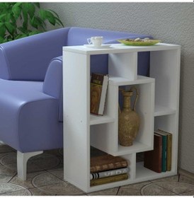 Resim Dekorister Ovis Yan Sehpa Beyaz 