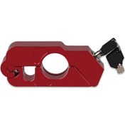 Resim Kırmızı 1 Adet Fren Debriyaj Güvenlik Motosiklet Gidonu Kilidi Güvenlik Hırsızlığı Koruma Kilitleri 