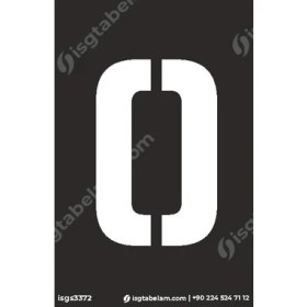 Resim İsg Tabelam 16x25cm/kompozit/O Harfi Boyama Şablonu 