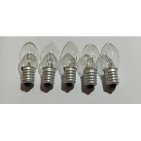 Resim Hagiki (5 Adet) E14 Duy 10 Watt Abajur / Gece Lambası Ampülü E14 Duy Şeffaf Gece Lambası Ampulü-Tuz Lambası Ampulü (5 Adet) 