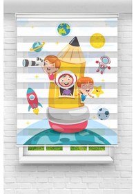 Resim Perdecizade Enxboy Okullu Çocuklar Dijital Baskılı Zebra Perde-cocuk Odası-stor Perde Tyc590a350daecdac01e3b600 Renkli 