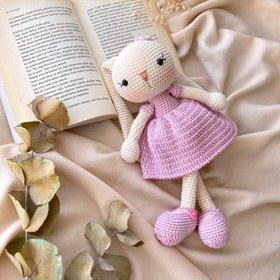 Resim Amigurumi Uzun Kulak Tavşan (Catania) - Pembe 