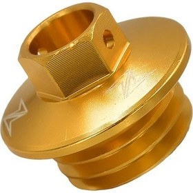 Resim Hightower Golden Evrensel Motosiklet Motor Yağı Kapak - Sağlam Metal Honda Kawasaki Yamaha 