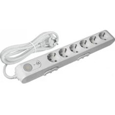 Resim Viko Anahtarlı 1,5 Metre Kablolu Akım Şok Korumalı Grup Priz Özellikli 6 Prizli 