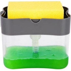 Resim HAMAHA Hambag Pompalı Sünger Hazneli Sıvı Sabunluk 380 Ml 