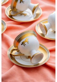 Resim Acar Franco 6 Kişilik Kahve Fincanı Takımı - 90 Ml Beyaz 