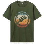 Resim Snapbuy Vintage Bas Gitar T-shirt - Basçı Ve Oyuncu İçin Streetwear Pamuk Yazlık Tişörtbejerkek Bej 