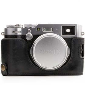 Resim MegaGear Fujifilm X100f Tek Dip Hakiki Deri Fotoğraf Makinesi Kılıfı 