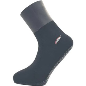 Resim Free-Sub 3mm Siyah Smooth Bilekli Kaymaz Tabanlı Dalış Çorabı - M 