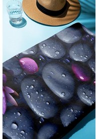 Resim Dijital Baskı Plaj Deniz Havlusu Modern Desenli Peştamal 80x160 Cm Hvl0059 Renkli 