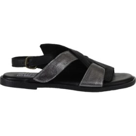 Resim Bueno Shoes Siyah Multi Deri Kadın Düz Sandalet 01WY2012 01WY2012 