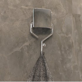 Resim ÖZ Decorev Süper Yapışkanlı Metal Yapıştırıcılı Krom Tekli Askı Ac-4772 