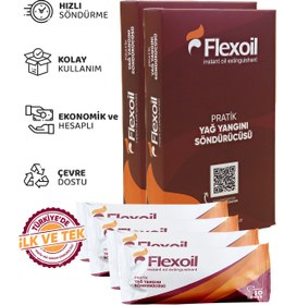 Resim flexoil instant oil extinguishant Flexoil Pratik Yağ Yangını Söndürücü 4'lü Paket 