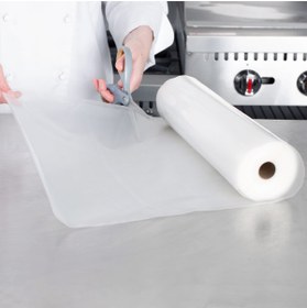 Resim DG Vakum 20 cm x 10 mt - Tek Yüzeyi Tırtıklı Rulo Vakum Torbası 