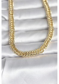 Resim Cm 14k Gold Renk Kalın Zincir Model 60 Cm Kadın Kolye - Ebj260207w39464 Renkli 