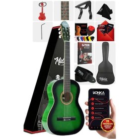 Resim Midex Mgx-200gr Kaliteli Klasik Gitar 4/4 Yetişkin Boy Full Set 