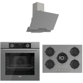 Resim Ferre Fryart RS Serisi XE63CPR - RS038 - D065 Gri Ankastre Set 