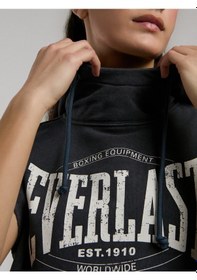 Resim Everlast Authentic Boxing Wmn Oversize Antrasit Kadın Kolsuz Sweatshirt Antrasit 
