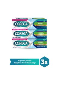 Resim Corega Krem Yapıştırıcı Naneli 40 Gr 2 Adet Saklama Kutusu Hediye 