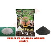 Resim narım Özel Karışım Iç Ve Dış Mekan Bitki Toprağı 5 Litre Çiçek Toprağı Perlit Ve Solucan Gübresi Hediye 