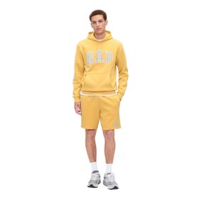 Resim GAP Logo Relaxed Fleece Erkek Bej Günlük Stil Eşofman Üstü 674148016 