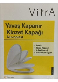Resim VitrA 1 109 003 909 Yavaş Kapanır Ses Yok Klozet Kapağı 