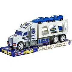 Resim Nizam Oyuncak Kamyon Polis Tırı Çocukların Aktivite Gelişimini Destekleyen 2 Adet Araba 