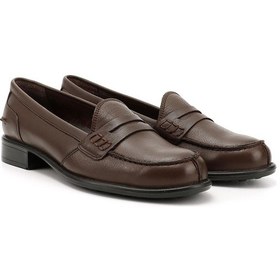 Resim Gönderi R Kahve Antik Hakiki Deri Loafer Ayakkabı Kahve 