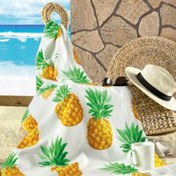 Resim Maxstyle Pineapple Kadife Plaj Havlusu 70x160 Cm 