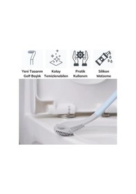 Resim Golf Tasarımlı Silikon Wc Klozet Mutfak Temizlik Fırçası Kanca Hediyeli 5468 